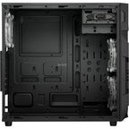 Sharkoon vg7-w rgb midi tower behuizing (zwart | 2x usb-a | rgb | window)