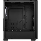 Sharkoon vs9 rgb black midi tower behuizing (zwart | 2x usb-a | 1x usb-c | rgb | tempered glass)