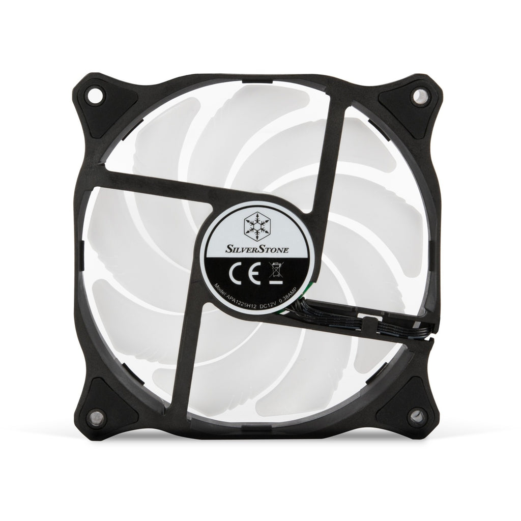 Silverstone air blazer 120r rgb case fan (zwart, 120 x 25 x 120 mm, pwm)