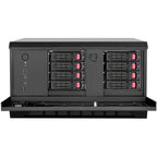 Silverstone cs381b v1.1 rack behuizing (zwart | 2x usb-a 3.2 (5 gbit s) | 2x audio)