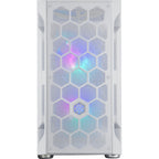 Silverstone fara h1m pro midi tower behuizing (wit | 3x usb-a | rgb | window)