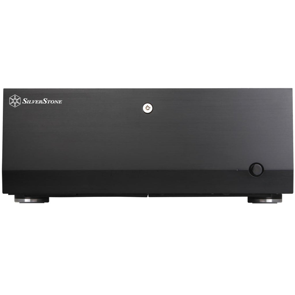 Silverstone grandia gd07b htpc behuizing (zwart | 2x usb-a)