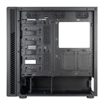 Silverstone seta q1 midi tower behuizing (zwart | 2x usb-a | 1x usb-c)