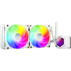 Silverstone sst-pf240w-argb-v2 waterkoeling (wit, incl. rgb controller)