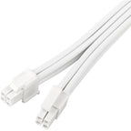 Silverstone sst-pp07e-eps8w-v2, eps 12v 8pin (4+4) verlengkabel (wit, 30 centimeter)