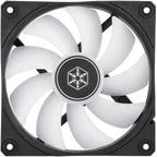 Silverstone shark force 120 argb case fan (zwart, 120 x 120 x 25 mm, pwm)