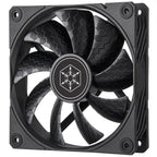 Silverstone shark force 120 case fan (zwart, 120 x 120 x 25 mm, pwm)