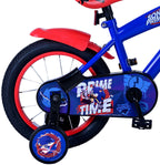 Sonic prime kinderfiets - jongens - 14 inch - blauw rood