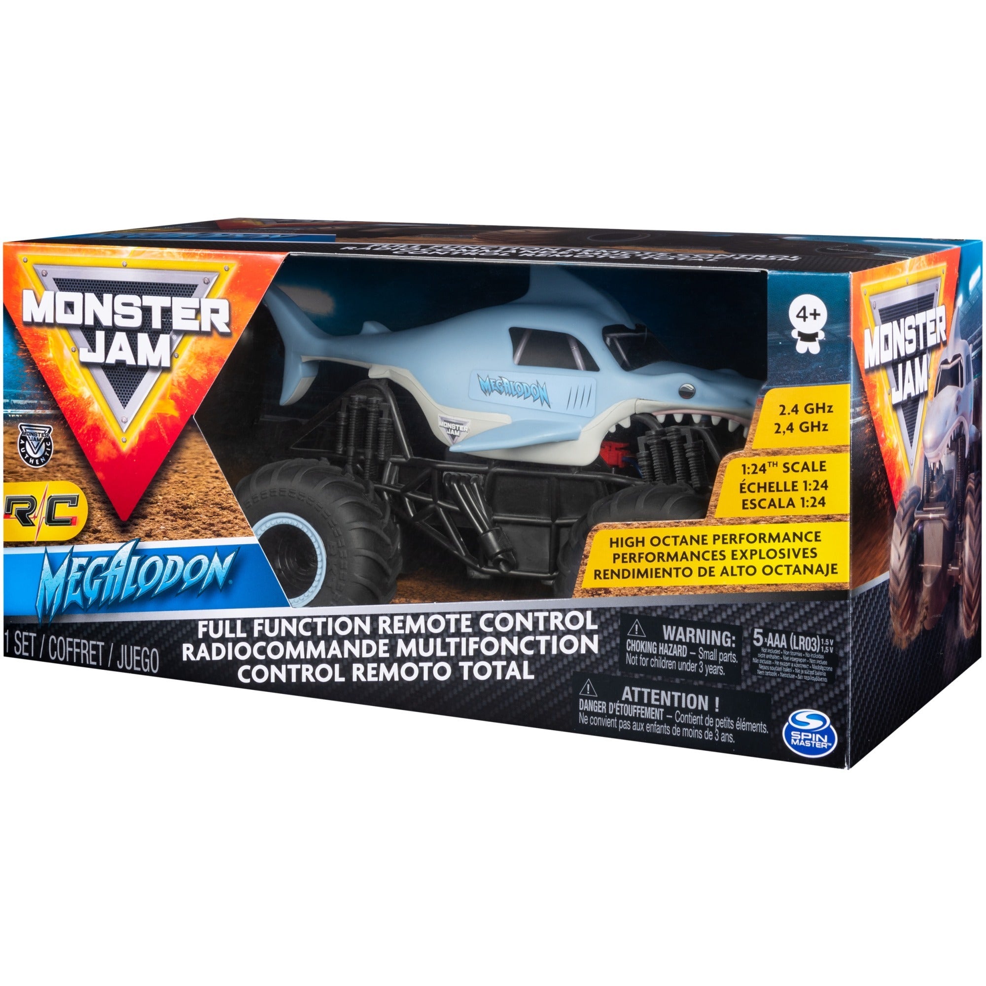 Monster jam rc megladon truck 1:24