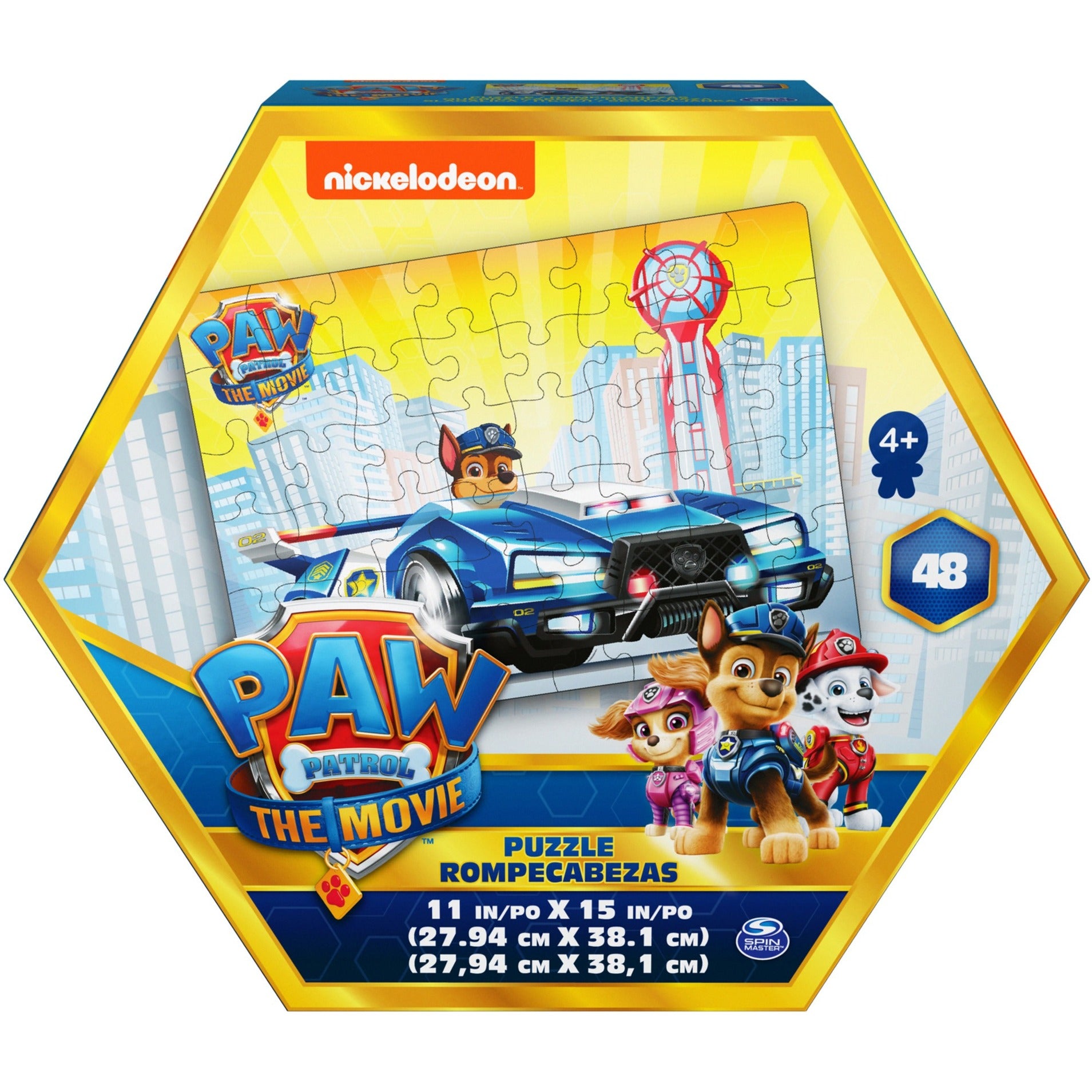 Spinmaster puzzel paw patrol 48 stukjes | 2 stuks