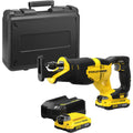 Stanley fatmax sfmcs310d2k 20v max* brushless accu reciprozaag | 2 x 2.0ah accu's + lader | in koffer - sfmcs310d2k-qw