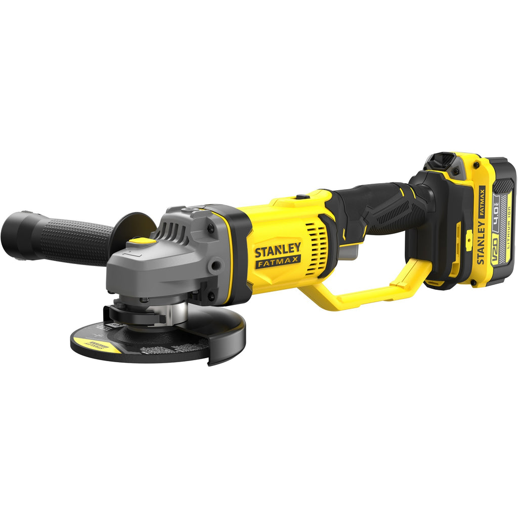 Stanley fatmax v20 18v haakse slijper (geel zwart, koffer, 2 accu's (4.0ah) en oplader (4a) inbegrepen)