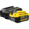 Stanley fatmax v20 18v startkit oplader (geel zwart, oplader (2a) en accu (4.0ah) inbegrepen)