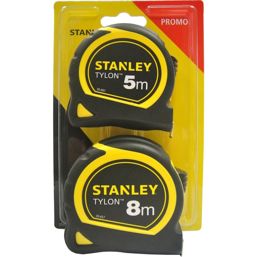 Stanley handgereedschap tylon rolbandmaatset - 5m 8m | stht0-74260 - stht0-74260