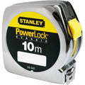 Stanley rolbandmaat powerlock abs meetlint (chroom, 10 meter, breedte 25mm)