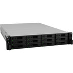 Synology rackstation rs3621rpxs nas (zwart grijs, 4x lan, usb 3.0)