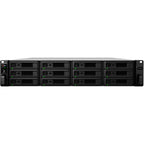 Synology rackstation rs3621rpxs nas (zwart grijs, 4x lan, usb 3.0)