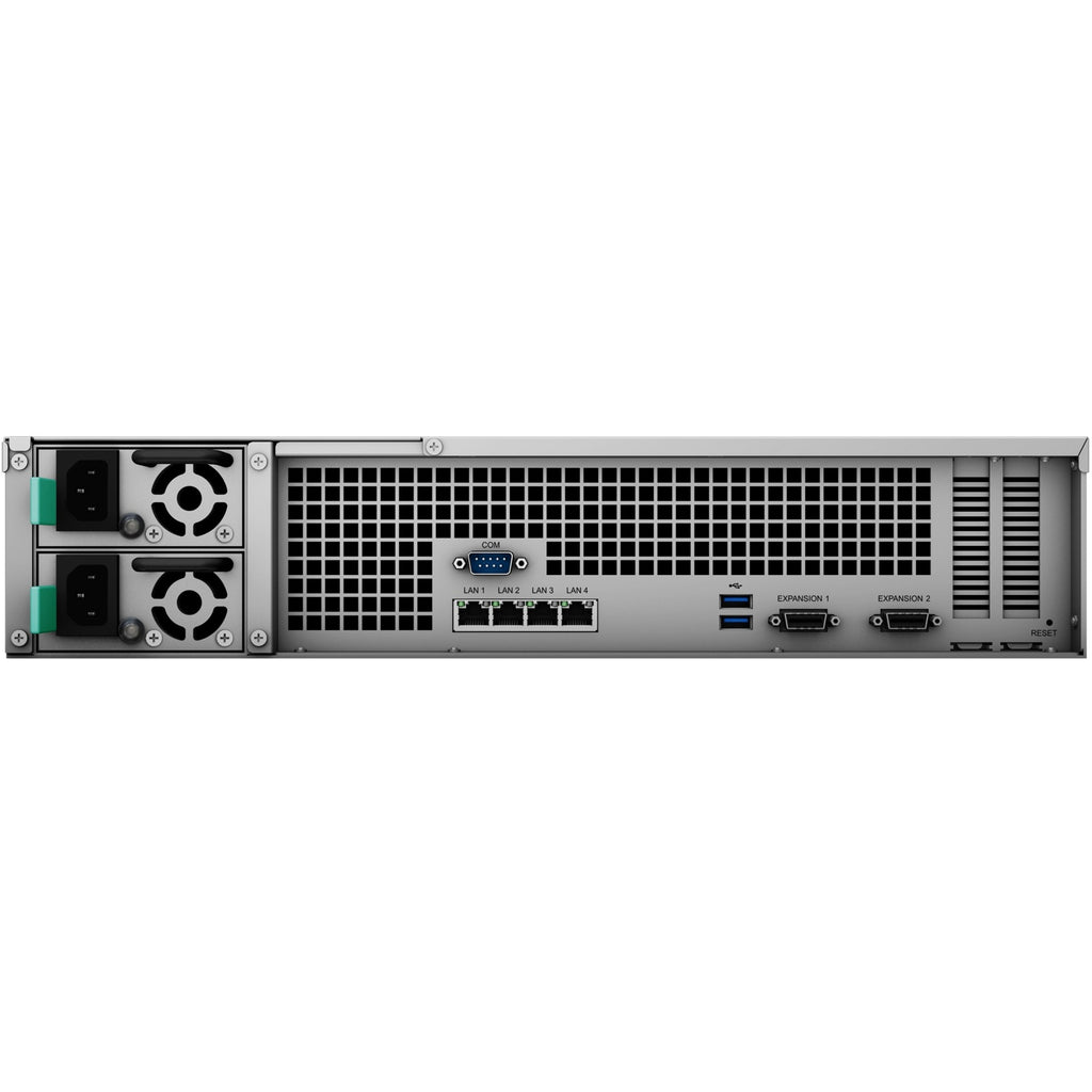 Synology rackstation rs3621rpxs nas (zwart grijs, 4x lan, usb 3.0)