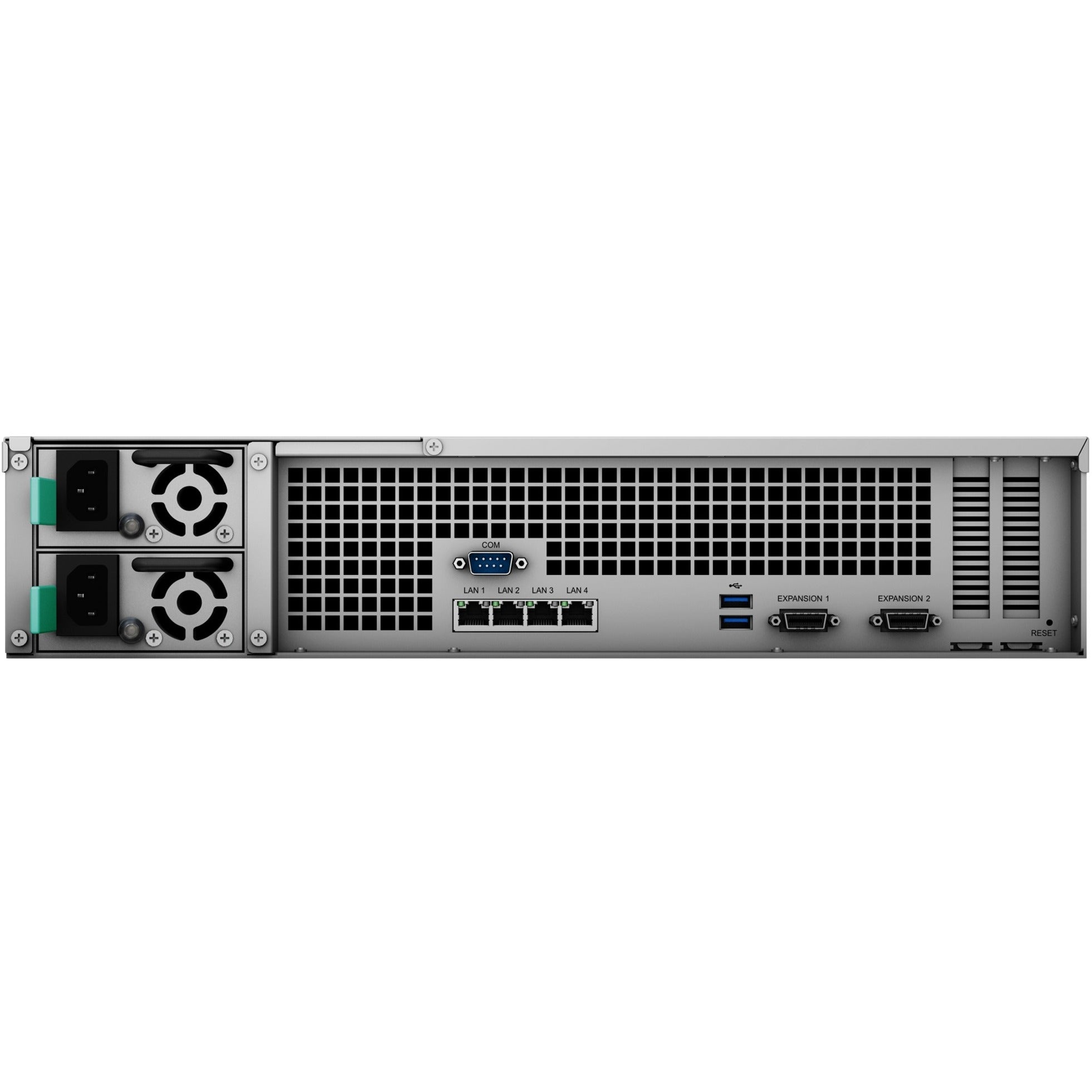 Synology rackstation rs3621rpxs nas (zwart grijs, 4x lan, usb 3.0)