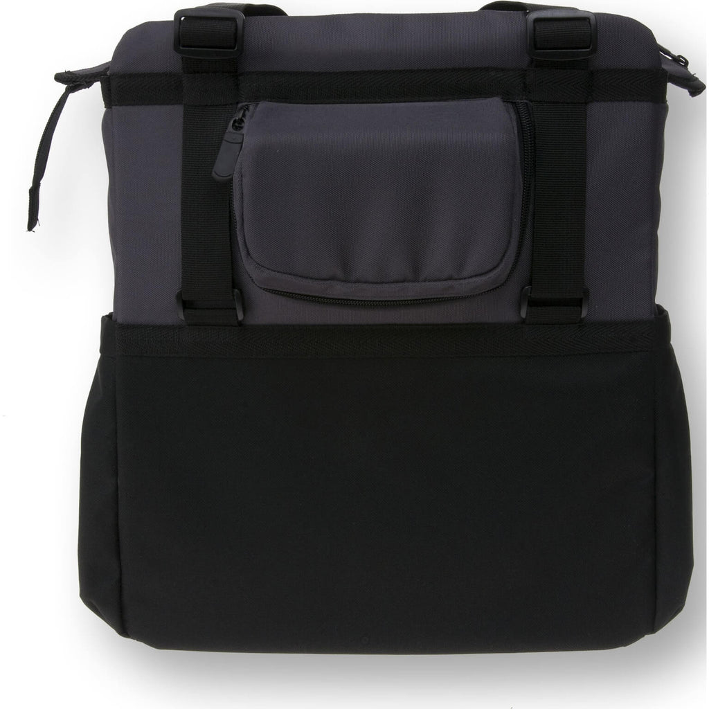 Basil Shopper XL - sportieve en trendy fietstas voor boodschappen en strand, zwart antraciet, 20L