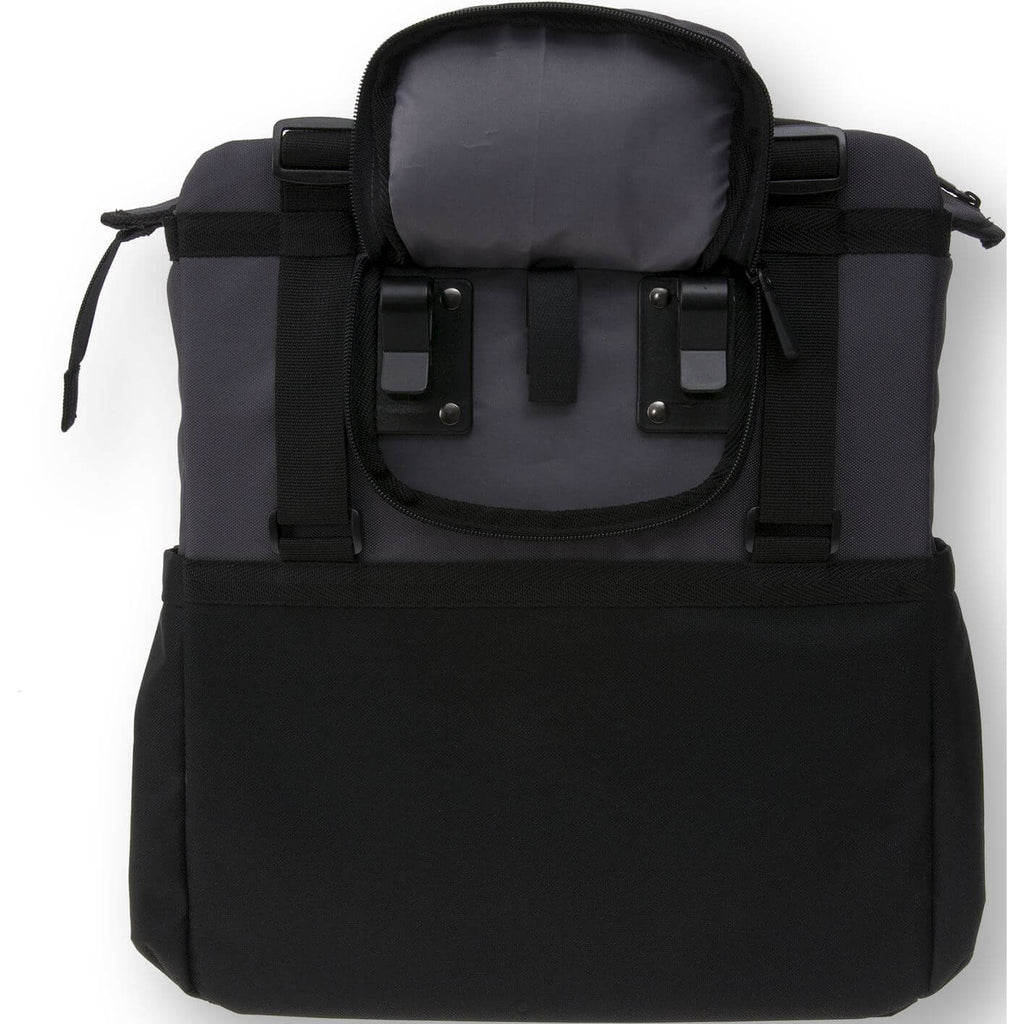 Basil Shopper XL - sportieve en trendy fietstas voor boodschappen en strand, zwart antraciet, 20L