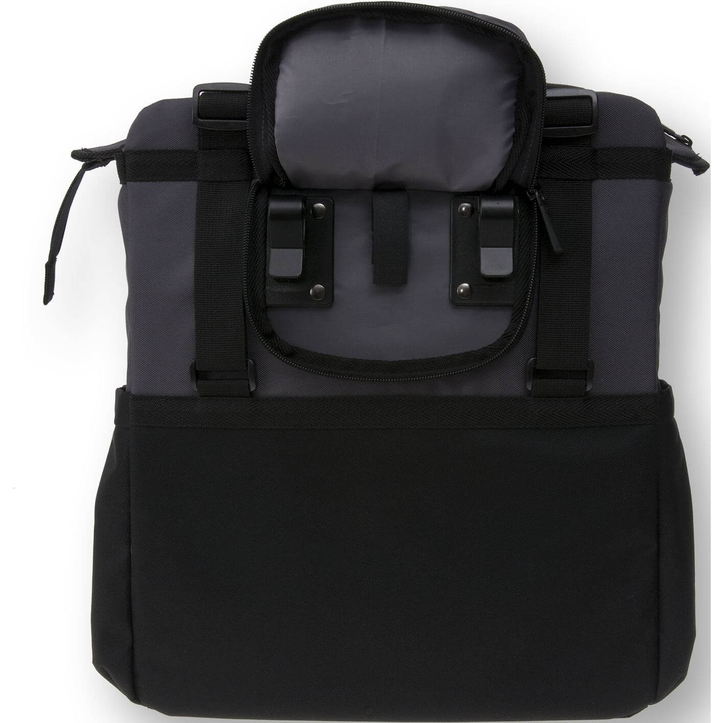 Basil Shopper XL - sportieve en trendy fietstas voor boodschappen en strand, zwart antraciet, 20L