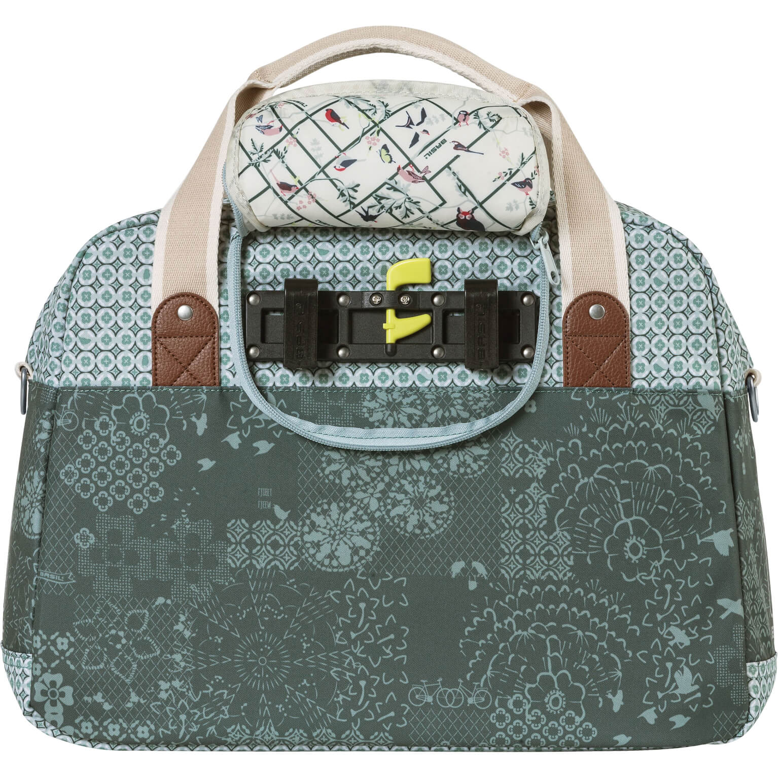 Basil Bohème fietsschoudertas groen 18L
