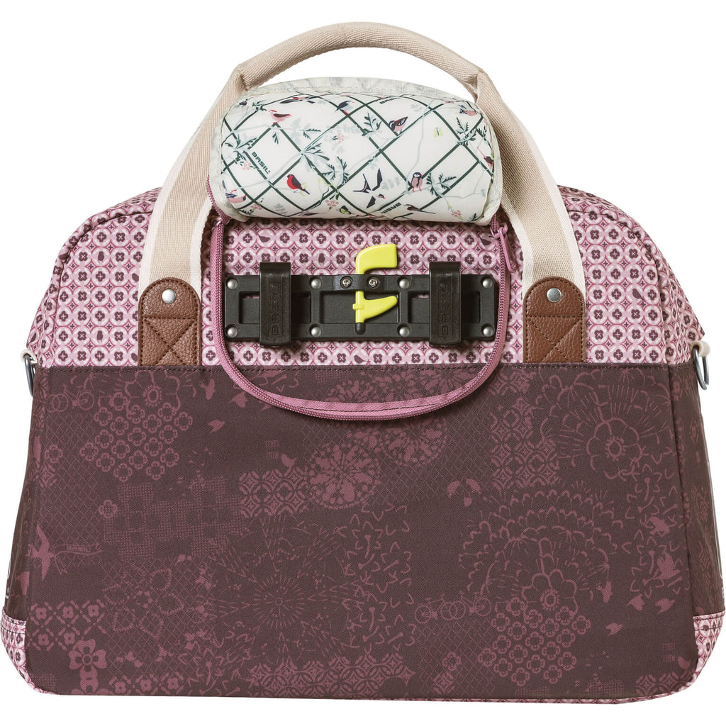 Basil Bohème fietsschoudertas - Rode elegante fietstas voor dames - Waterafstotend - 18L