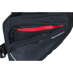 Basil Sport Design frametas M - zwarte fietstas - 1,7L - waterafstotend - klittenbandbevestiging