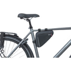 Basil Sport Design frametas M - zwarte fietstas - 1,7L - waterafstotend - klittenbandbevestiging