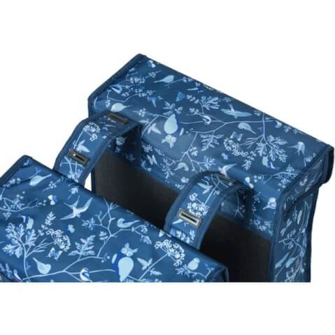 Basil Wanderlust dubbele fietstas, indigo blauw