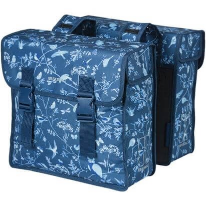 Basil Wanderlust dubbele fietstas, indigo blauw