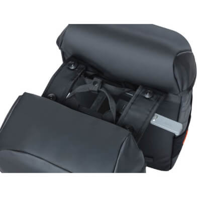 Basil Miles Tarpaulin MIK - Dubbele fietstas, zwart, waterdicht, 34 liter