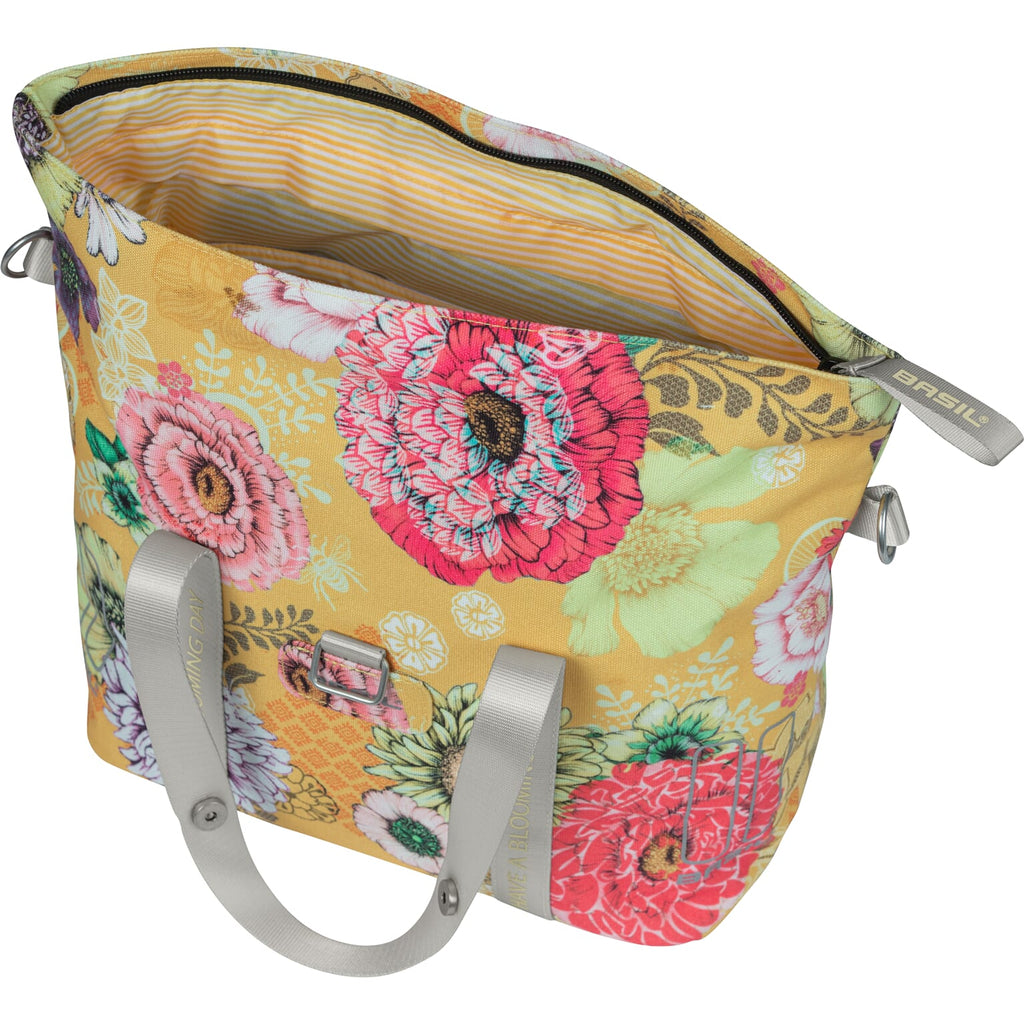 Basil Bloom Field MIK fietshandtas - Geel, compact en duurzaam - 8-11L
