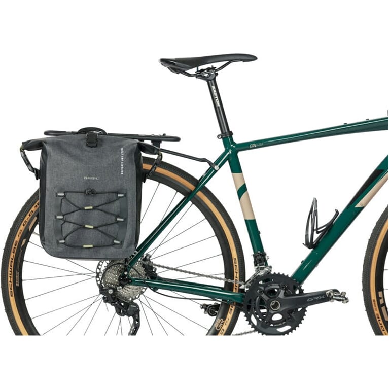 Basil Navigator Storm fietstas M - Sportieve en functionele enkele fietstas - Waterdicht - Zwart