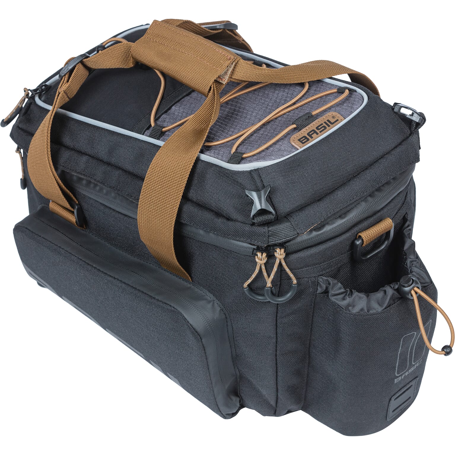 BASIL Miles XL Bagagedragertas Waterdicht Heren Fiets Zwart