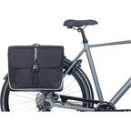 Basil Forte dubbele fietstas, waterafstotend, 35L, zwart.