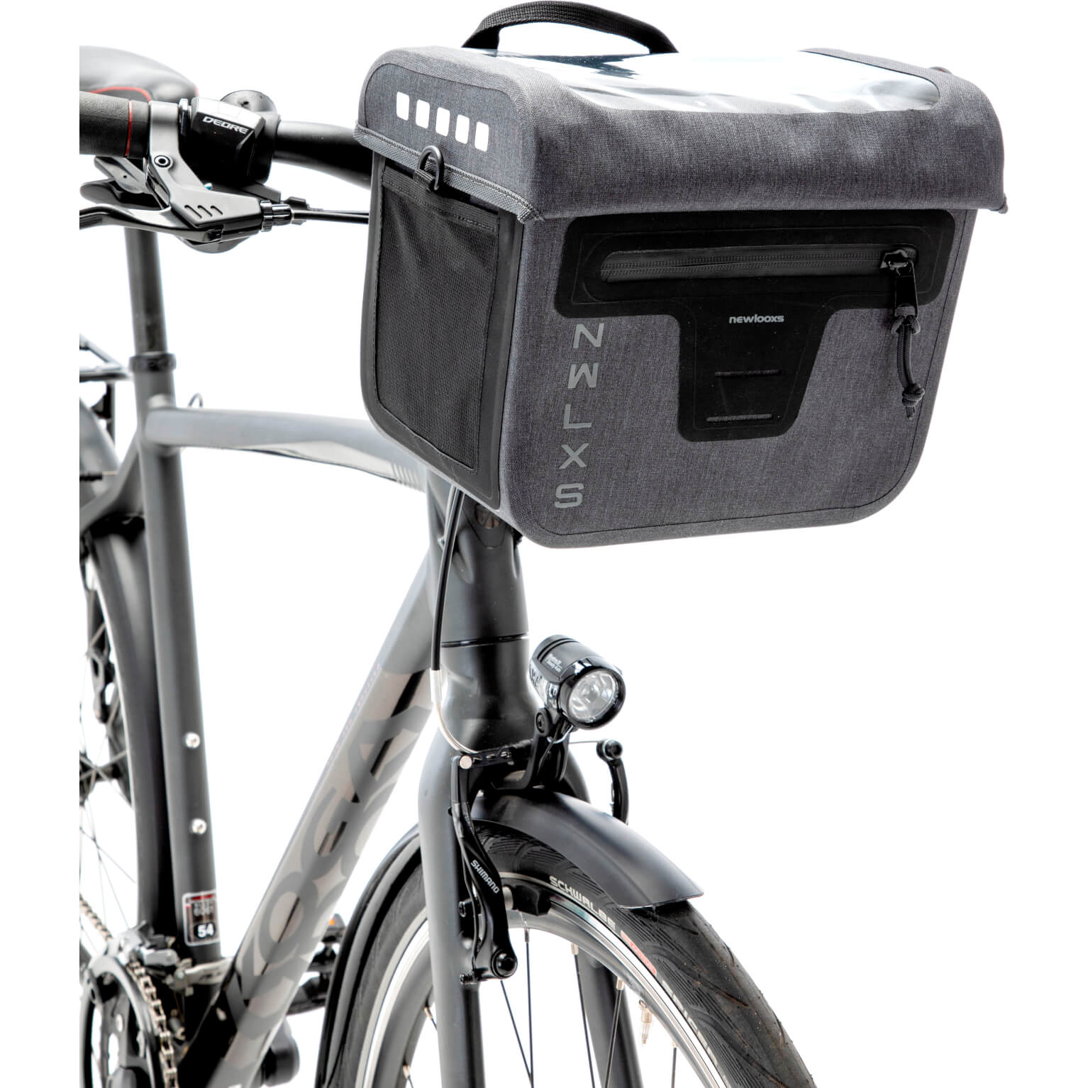 New Looxs Varo Stuurtas - Waterdicht Nylon - Grijs - Fiets