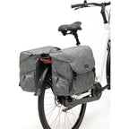 Mondi Joy Dubbele Fietstas - Waterafstotend Polyester - 38L - MIK Adapter - Ivy Walnut