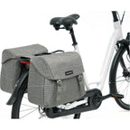 Joli Double Fietstas - Waterafstotend polyester - Zwart Blauw Groen - 37L