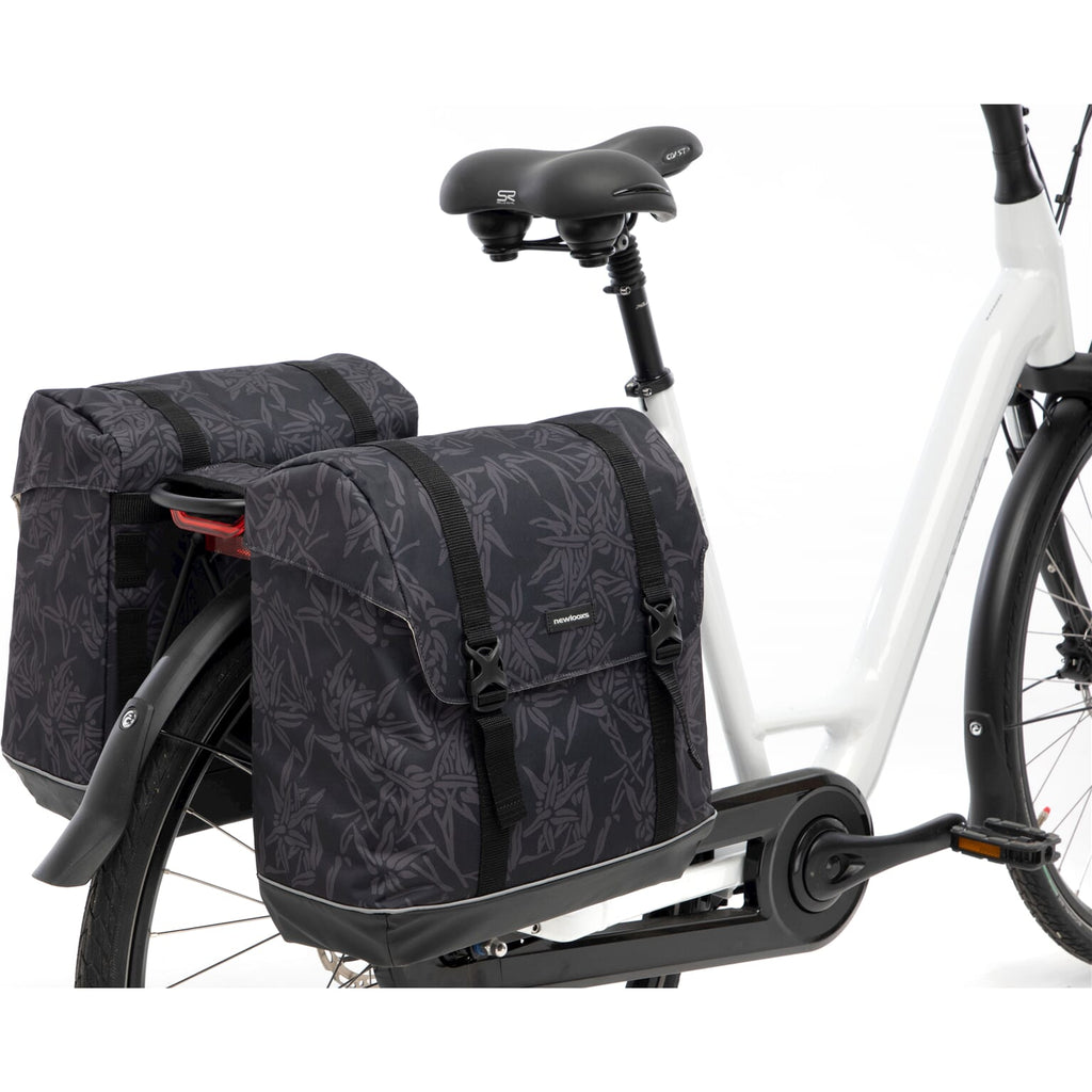 Newlooxs New Dubbele Fietstas Alba Zwart 42L