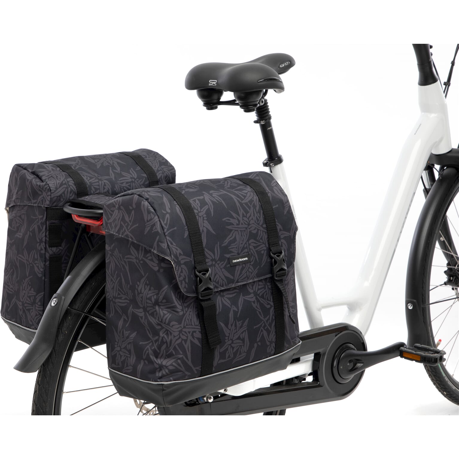 Newlooxs New Dubbele Fietstas Alba Zwart 42L
