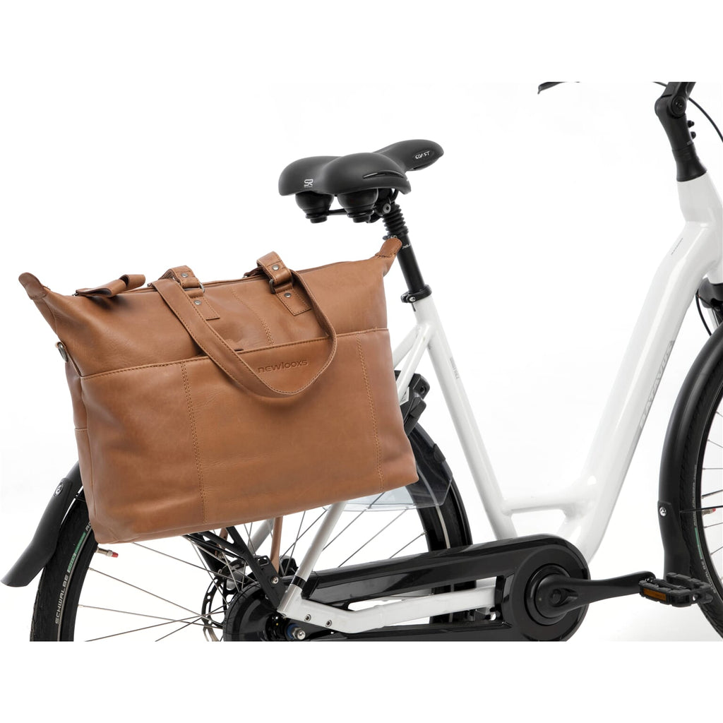 Newlooxs - New Looxs laptoptas leer Verla cognac 21 liter
