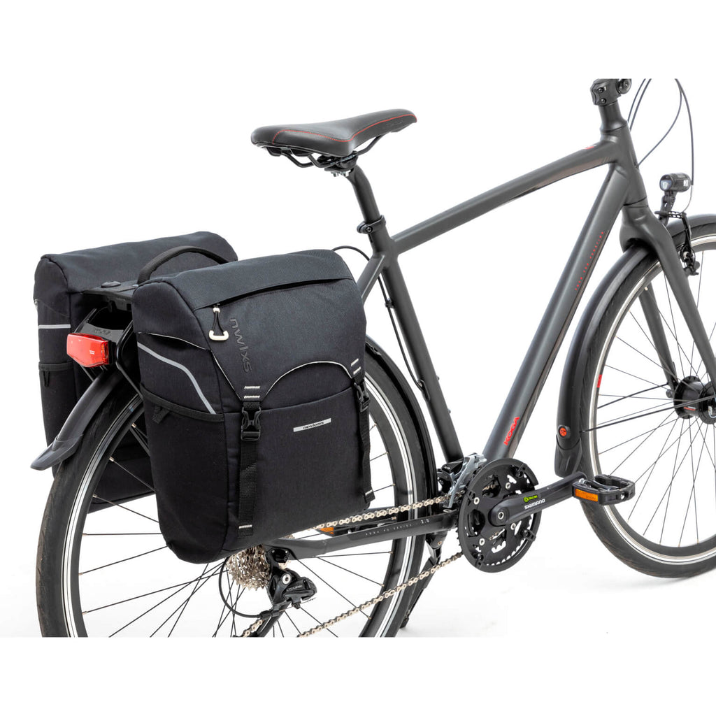 Sportieve dubbele fietstas - R K Sports Double Racktime - Heren - Fiets - Zwart