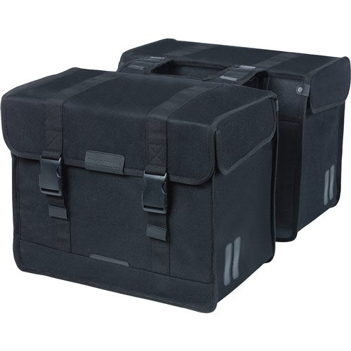 BASIL Tas eco classic dubbel zwart | 58l