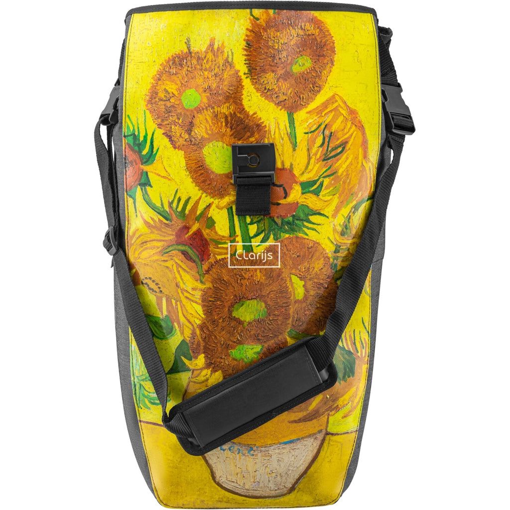 Clarijs fietstas solobag 24l van gogh sunflowers