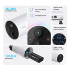 Tp-link tapo c420s1 beveiligingscamera (wit, 2k qhd, ip65)