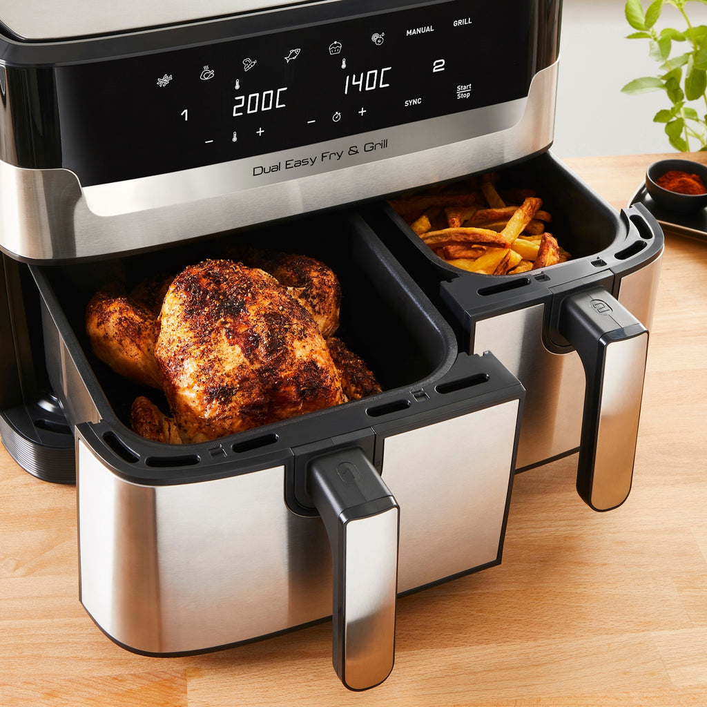 Tefal Tefal Easy Fry Grill Dual EY905D 8.3L XXL heteluchtfri