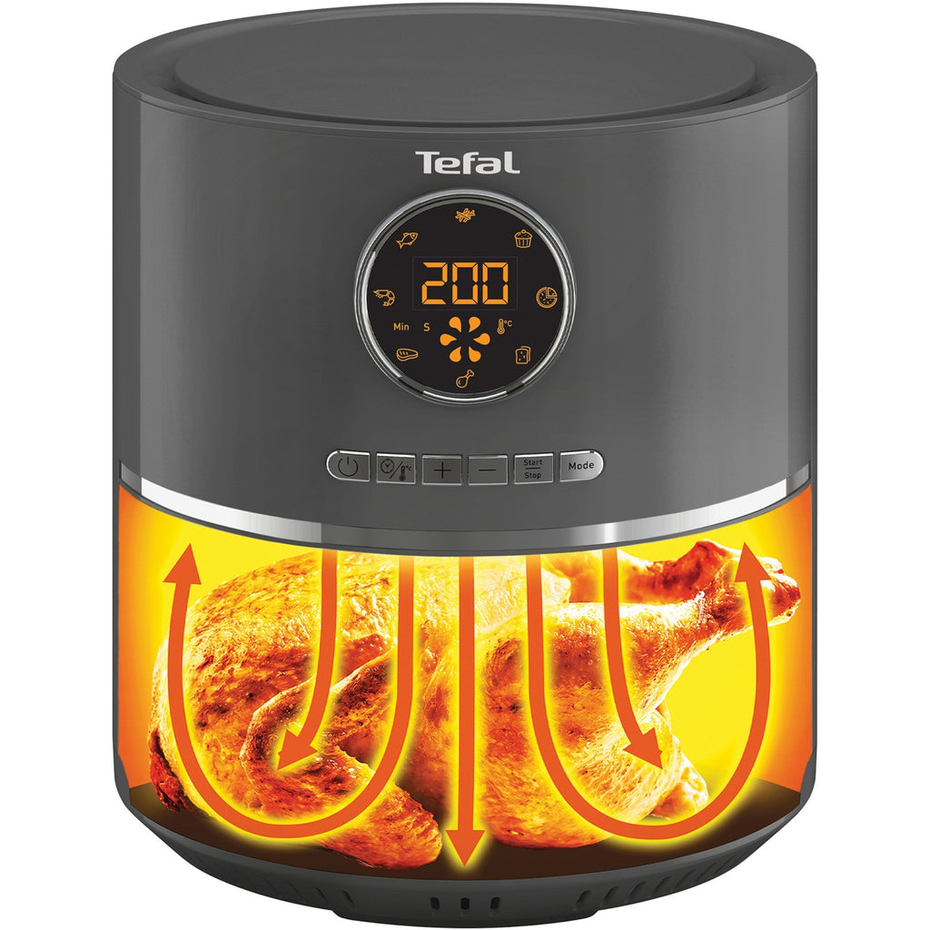 Tefal ultra fry ey111b heteluchtfriteuse (antraciet grijs, 4,2 liter | 1,2 kg )