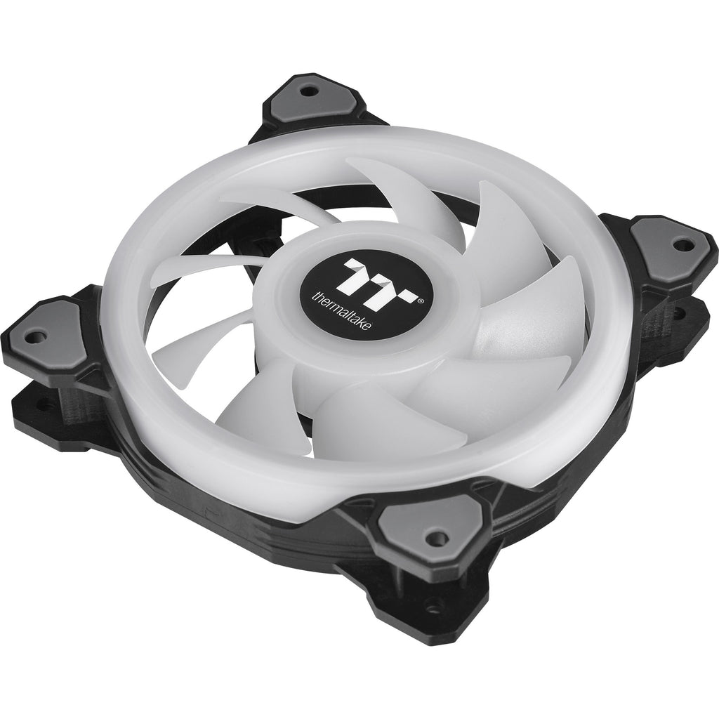 Thermaltake riing quad 14 rgb radiator fan tt premium edition single fan pack case fan (zwart, 140 x 140 x 25 mm)